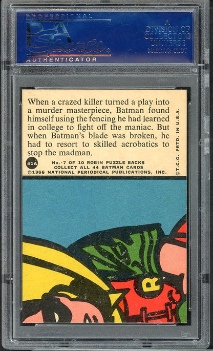 1966 Batman A Series #41A Duel Of Death PSA 8 NM/MT 565151