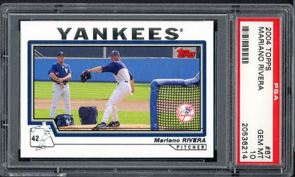 2004 Topps # 67 Mariano Rivera Yankees PSA 10 GEM MINT 565165