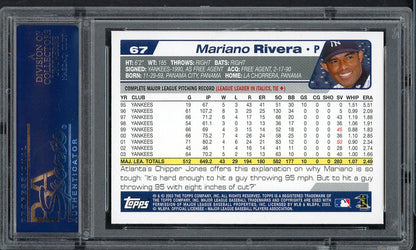 2004 Topps # 67 Mariano Rivera Yankees PSA 10 GEM MINT 565165