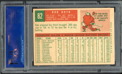 1959 Topps Baseball # 82 Bob Boyd Orioles PSA 5 EX 565168