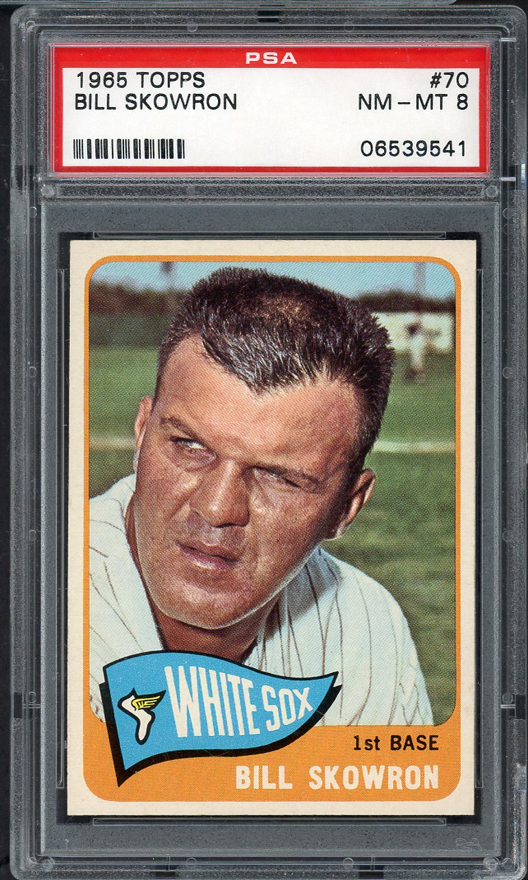 1965 Topps Baseball # 70 Bill Skowron White Sox PSA 8 NM/MT 565169