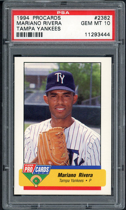 1994 Pro Cards #2382 Mariano Rivera Yankees PSA 10 GEM MINT 565178