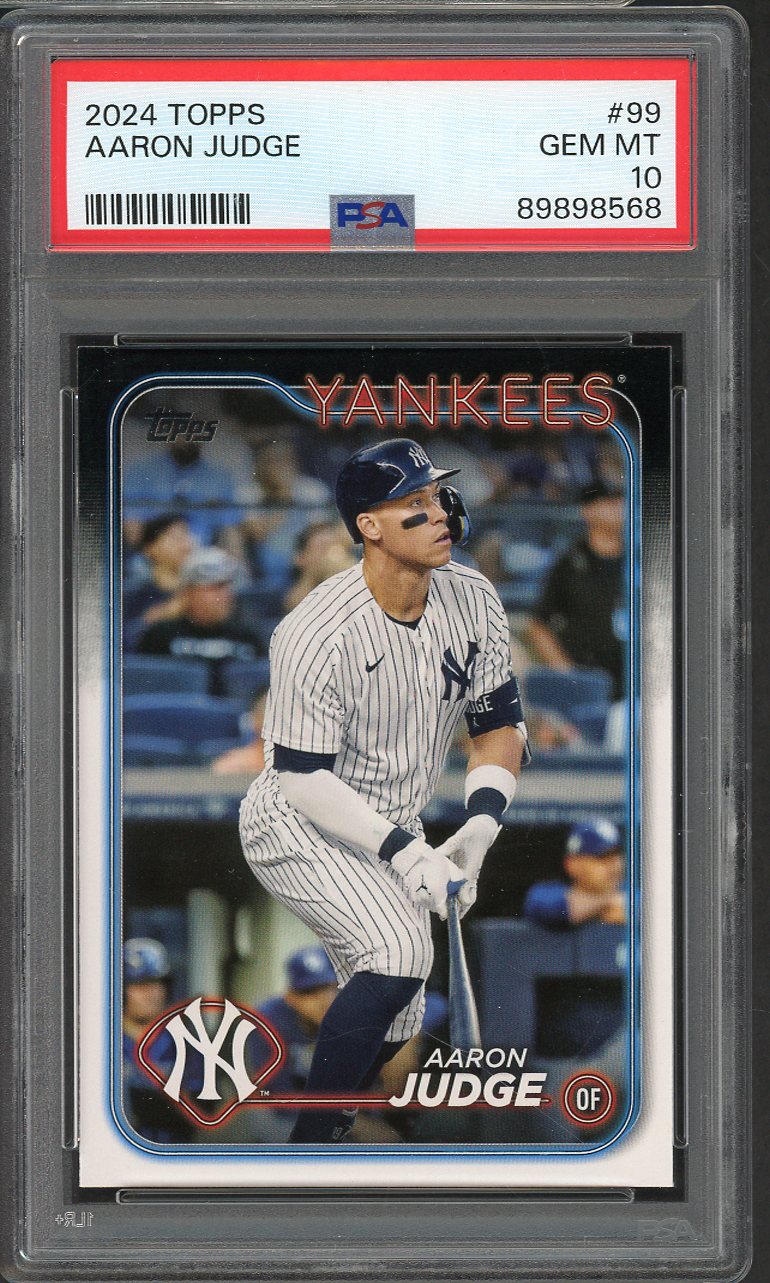 2024 Topps # 99 Aaron Judge Yankees PSA 10 GEM MINT 565185