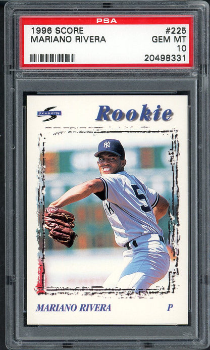 1996 Score #225 Mariano Rivera Yankees PSA 10 GEM MINT 565186