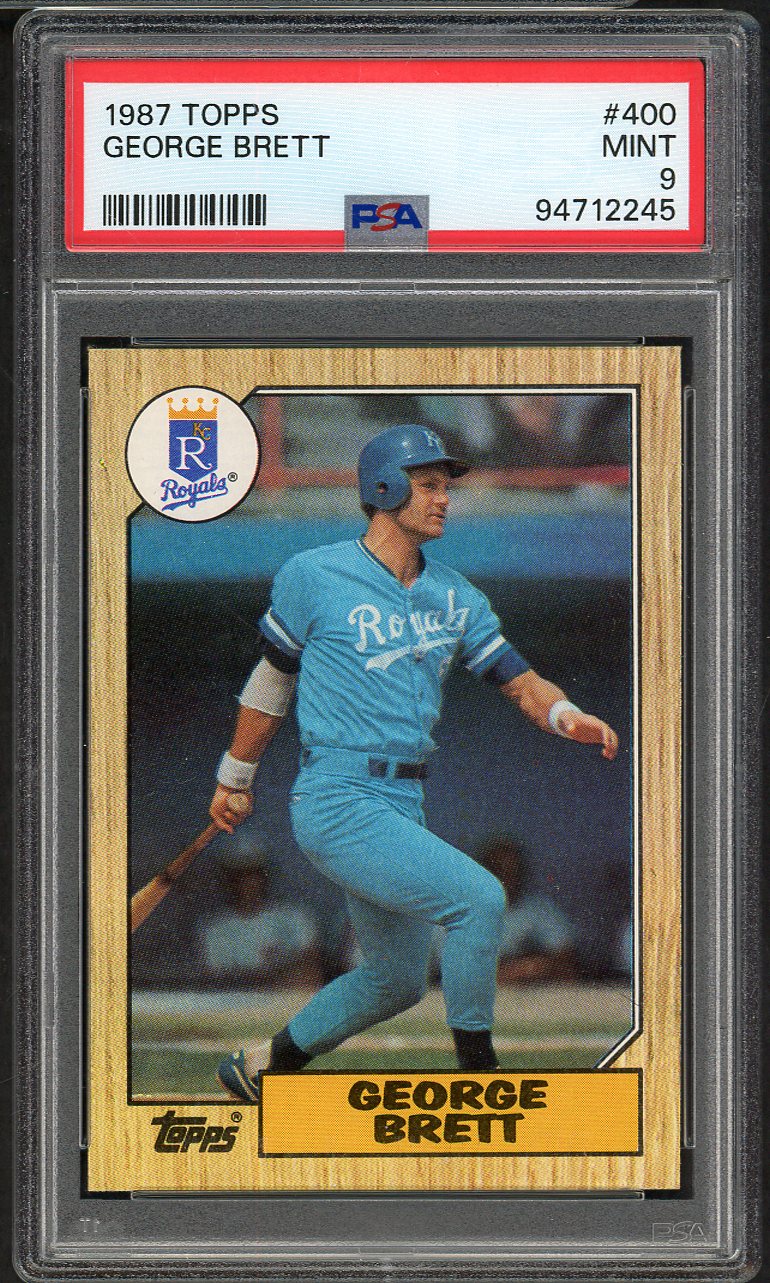 1987 Topps #400 George Brett Royals PSA 9 MINT 565206