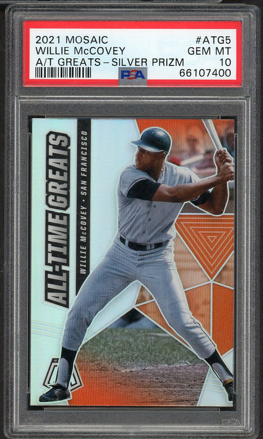 2021 Mosaic #ATG5 Willie McCovey Giants PSA 10 GEM MINT 565210