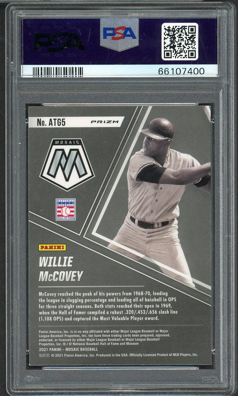 2021 Mosaic #ATG5 Willie McCovey Giants PSA 10 GEM MINT 565210