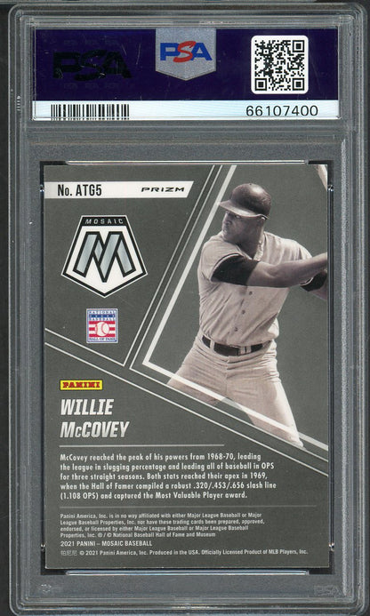 2021 Mosaic #ATG5 Willie McCovey Giants PSA 10 GEM MINT 565210