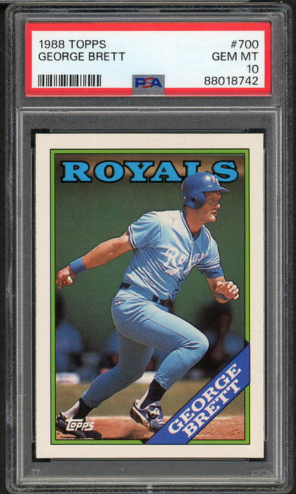 1988 Topps #700 George Brett Royals PSA 10 GEM MINT 565214