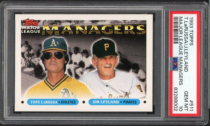 1993 Topps #511 Tony Larussa A's PSA 10 GEM MINT 565217