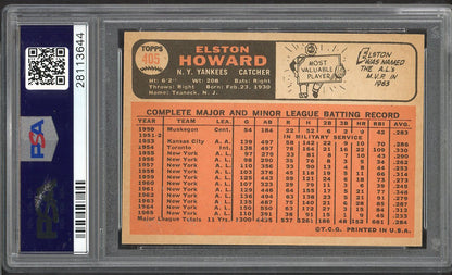 1966 Topps Baseball #405 Elston Howard Yankees PSA 6 EX-MT 565223
