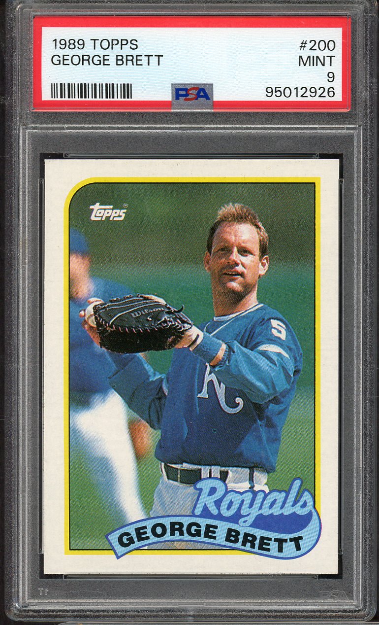 1989 Topps #200 George Brett Royals PSA 9 MINT 565227
