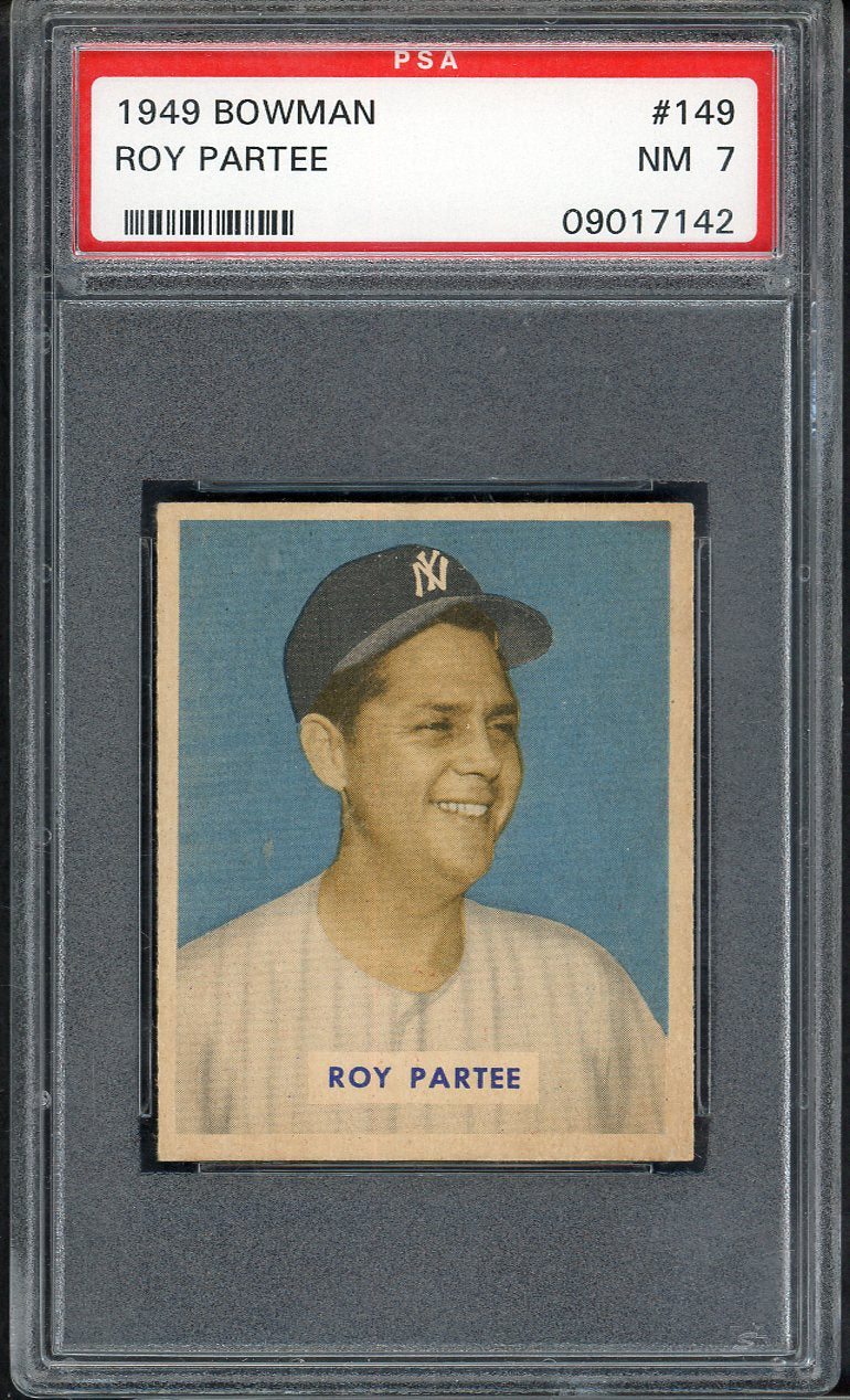 1949 Bowman Baseball #149 Roy Partee Yankees PSA 7 NM 565244