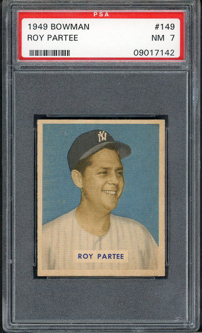 1949 Bowman Baseball #149 Roy Partee Yankees PSA 7 NM 565244