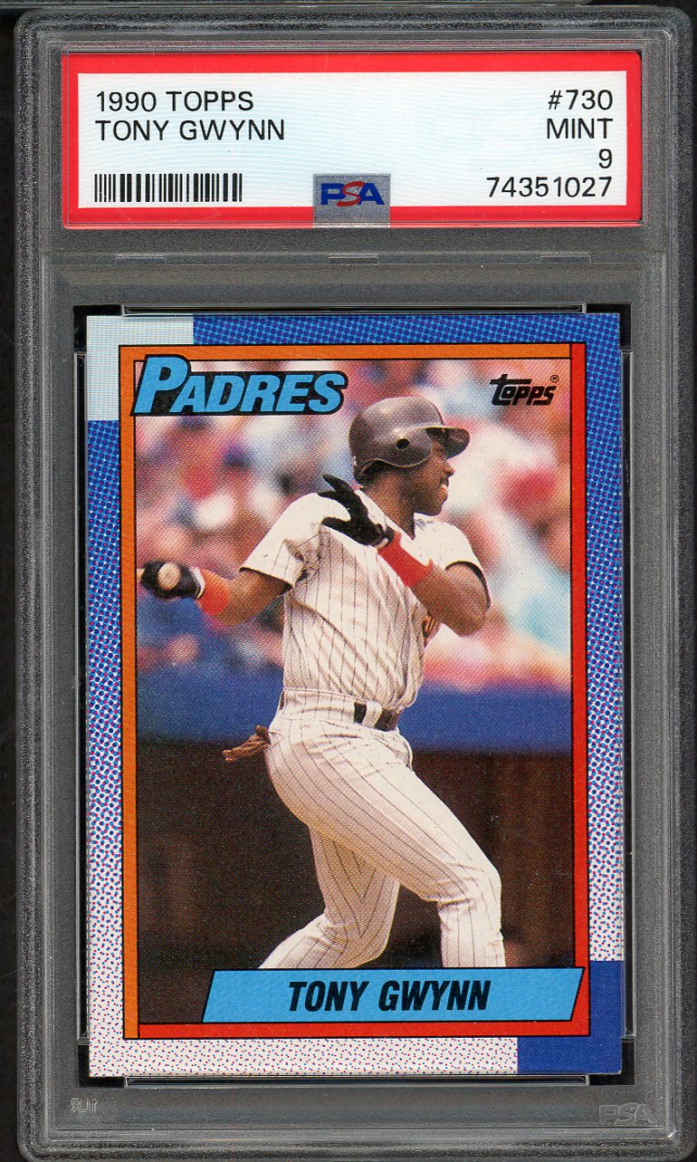 1990 Topps #730 Tony Gwynn Padres PSA 9 MINT 565258