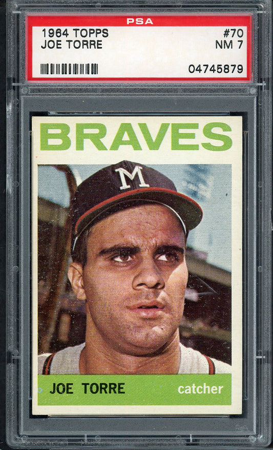 1964 Topps Baseball # 70 Joe Torre Braves PSA 7 NM 565260