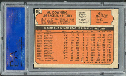 1972 Topps Baseball #460 Al Downing Dodgers PSA 8 NM/MT 565280