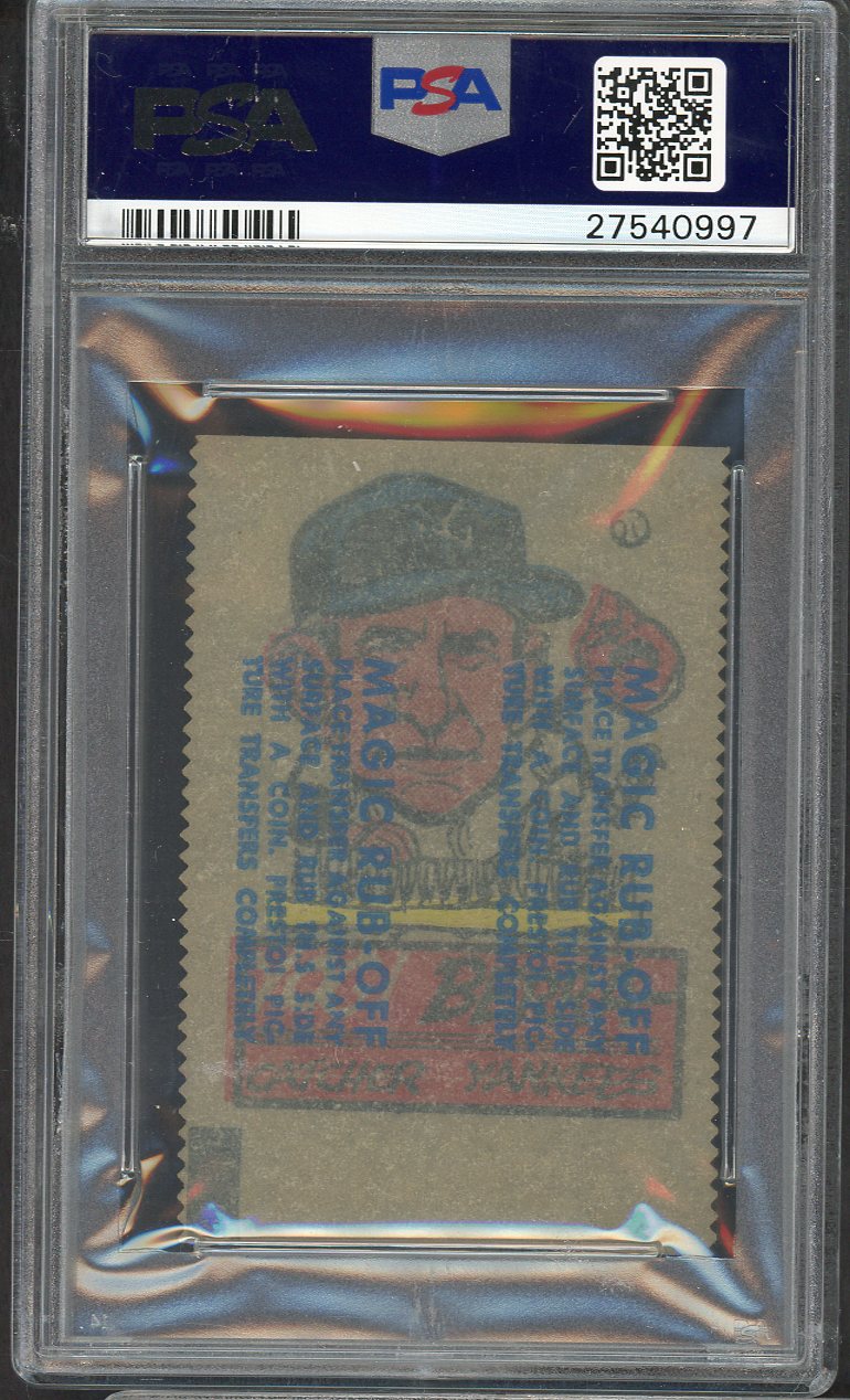 1961 Topps Baseball Rub Offs Yogi Berra Yankees PSA 6 EX-MT 565287