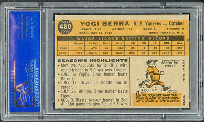 1960 Topps Baseball #480 Yogi Berra Yankees PSA 6 EX-MT 565306