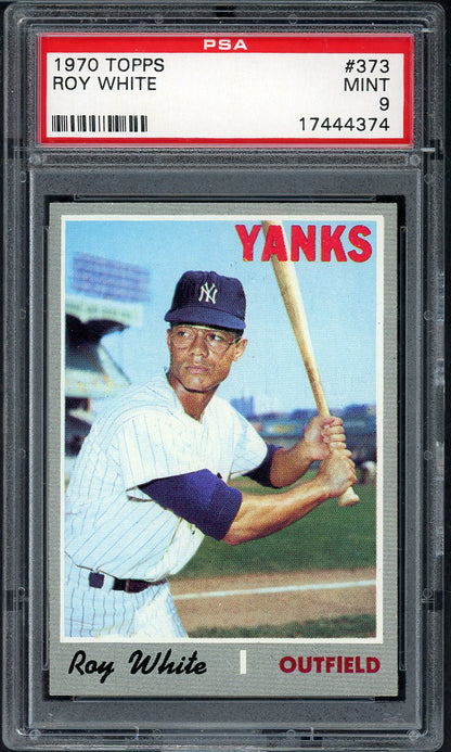1970 Topps Baseball #373 Roy White Yankees PSA 9 MINT 565309