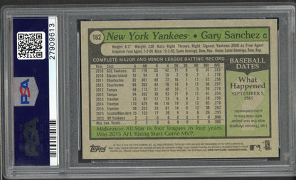 2016 Topps Archives #162 Gary Sanchez Yankees PSA 10 GEM MINT 565312