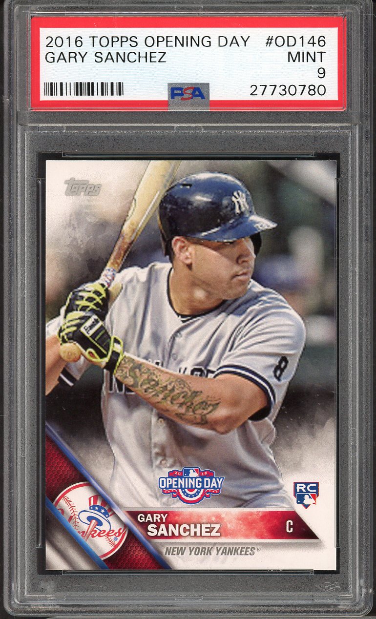 2016 Topps Opening Day #OD146 Gary Sanchez Yankees PSA 9 MINT 565315