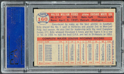 1957 Topps Baseball #160 Billy Pierce White Sox PSA 6 EX-MT 565322