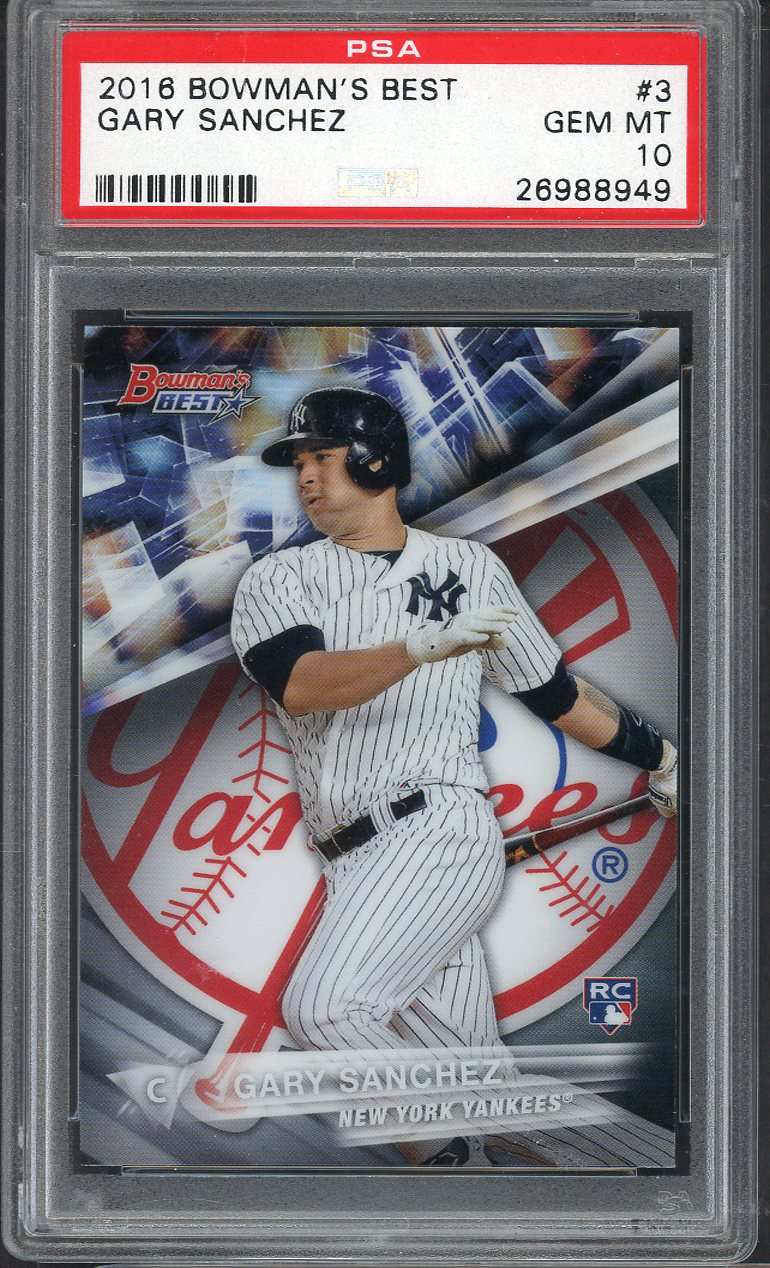 2016 Bowman Best #  3 Gary Sanchez Yankees PSA 10 GEM MINT 565323