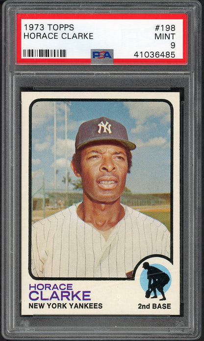 1973 Topps Baseball #198 Horace Clarke Yankees PSA 9 MINT 565333
