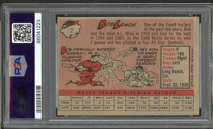 1958 Topps Baseball #  2 Bob Lemon Indians PSA 5 EX 565364