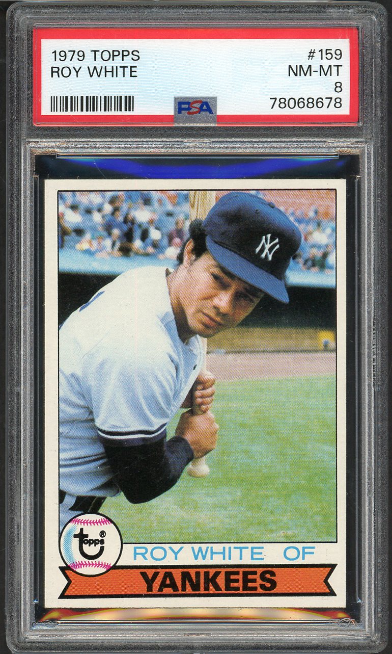 1979 Topps Baseball #159 Roy White Yankees PSA 8 NM/MT 565386