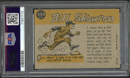 1960 Topps Baseball #553 Bill Skowron A.S. Yankees PSA 5 EX 565394