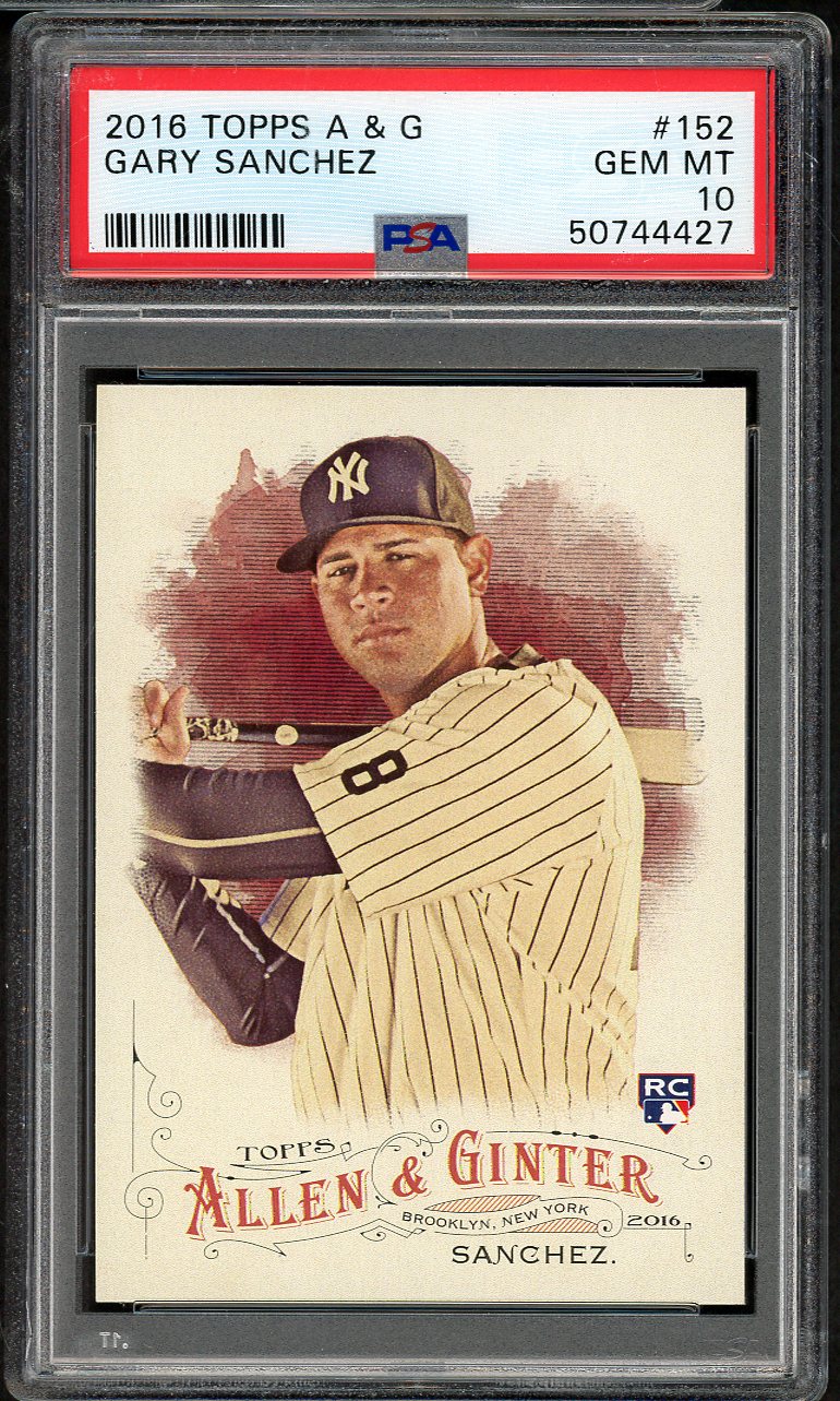 2016 Topps Allen & Ginter #152 Gary Sanchez Yankees PSA 10 GEM MINT 565409