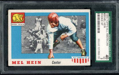 1955 Topps Baseball # 28 Mel Hein Washington St. SGC 3 VG 565414