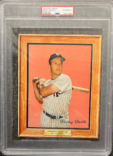 1960 Post Cereal Mickey Mantle Yankees PSA Auth 565418