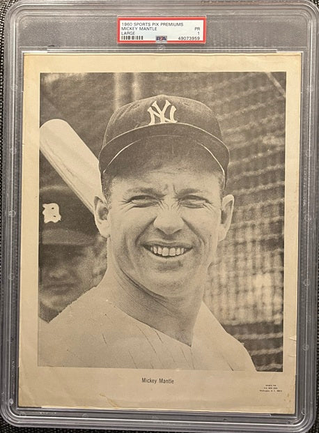 1960 Sports Pix Premiums Mickey Mantle PSA 1 PR Large 565421