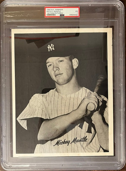 1960 Yankees Action Pictures Mickey Mantle PSA 1 PR 565432