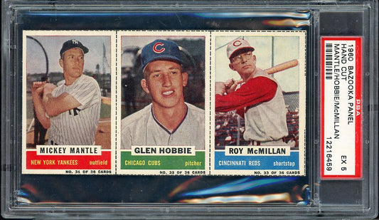 1960 Bazooka Panel #031/32/33 Mickey Mantle Yankees PSA 5 EX 565442
