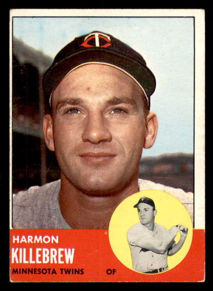 1963 Topps Baseball #500 Harmon Killebrew Twins EX 565457