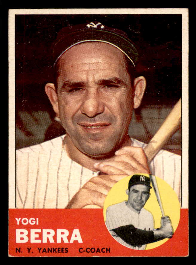 1963 Topps Baseball #340 Yogi Berra Yankees EX+/EX-MT 565464