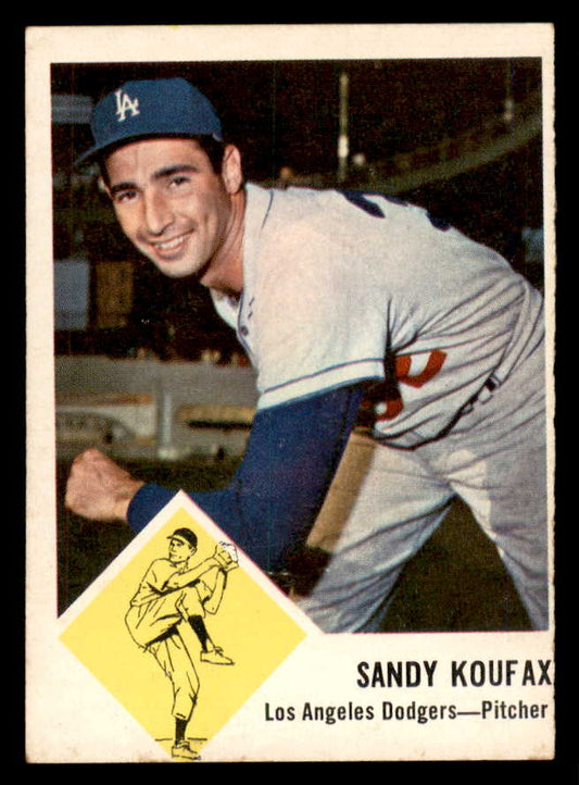 1963 Fleer Baseball # 42 Sandy Koufax Dodgers EX 565465