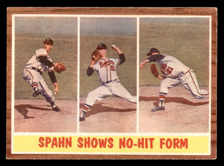 1962 Topps Baseball #312 Warren Spahn IA Braves EX 565468
