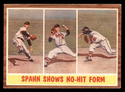 1962 Topps Baseball #312 Warren Spahn IA Braves EX 565468