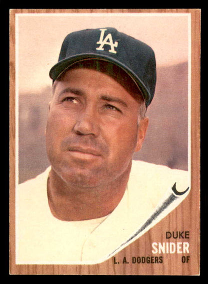 1962 Topps Baseball #500 Duke Snider Dodgers EX-MT 565471