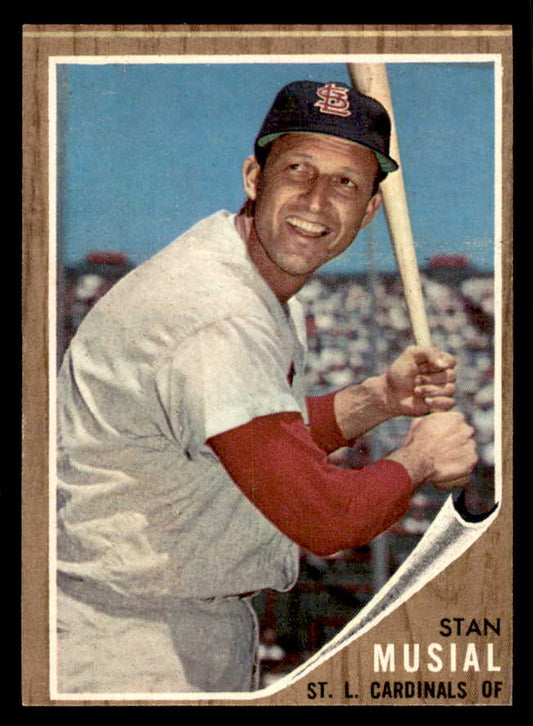 1962 Topps Baseball # 50 Stan Musial Cardinals EX-MT 565478