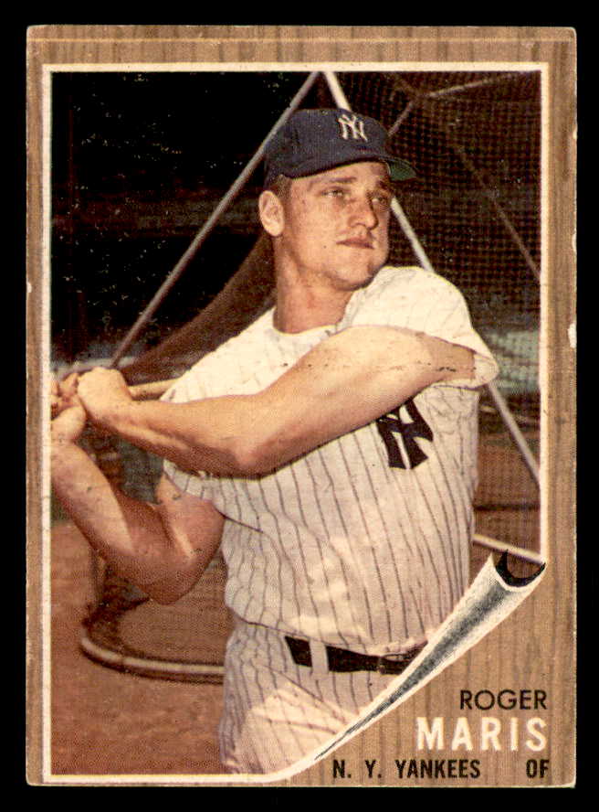 1962 Topps Baseball #001 Roger Maris Yankees EX+/EX-MT 565483