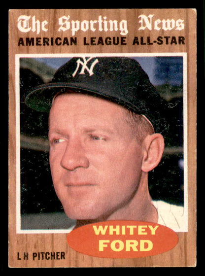 1962 Topps Baseball #475 Whitey Ford A.S. Yankees EX-MT 565487