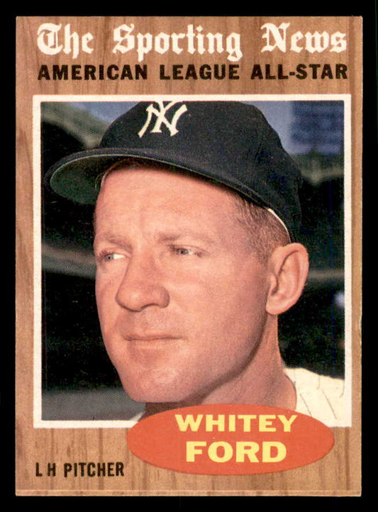 1962 Topps Baseball #475 Whitey Ford A.S. Yankees NR-MT 565488