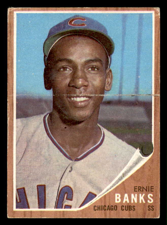 1962 Topps Baseball # 25 Ernie Banks Cubs VG-EX 565494