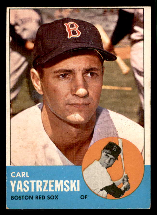 1963 Topps Baseball #115 Carl Yastrzemski Red Sox EX 565506